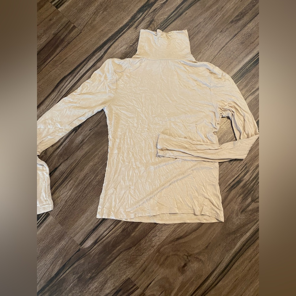 Beige turtleneck